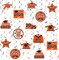 31 Pieces Graduation Decorations Class of 2025, Graduation Hanging Swirl Congrats Grad and Graduation Party Decorations(Orange, Black)